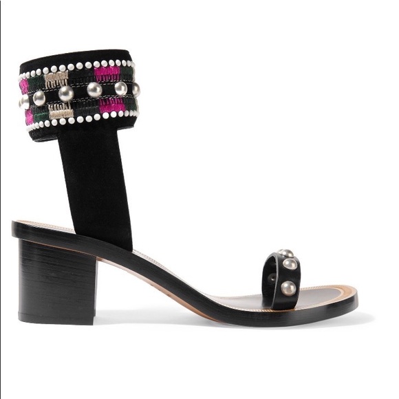 Joss Embroidered Sandals | Size 39 - Picture 1 of 8
